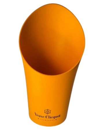 Cubitera para champán Veuve Clicquot de plástico Naranja, Francia, siglo XX
